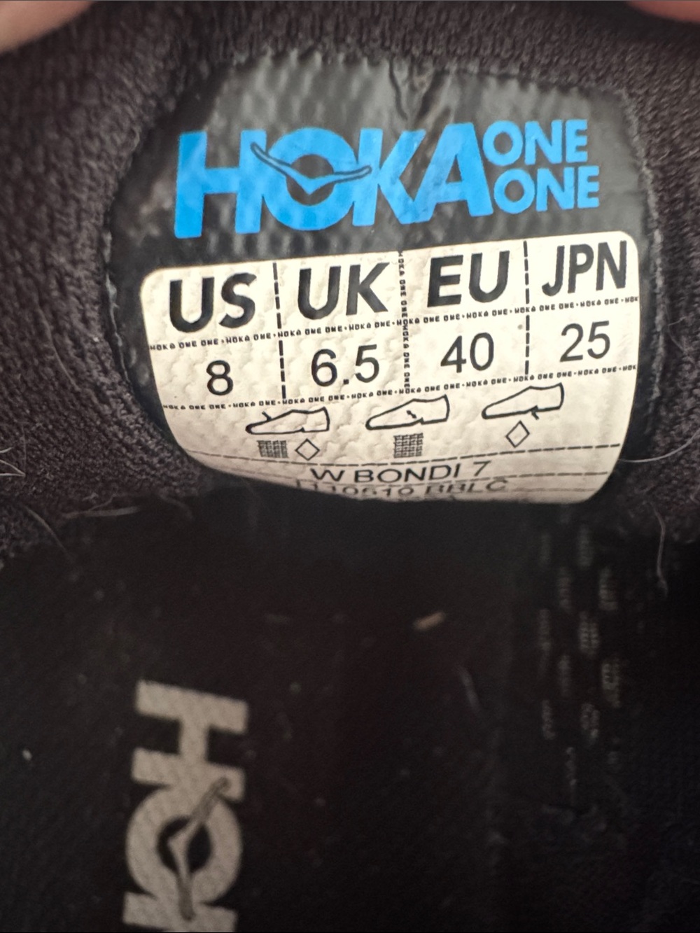 Hoka Black Thick-Soled Performance Running Shoes - Picture 10 of 11